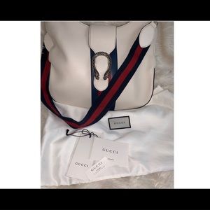 Gucci Dionysus White leather hobo bag